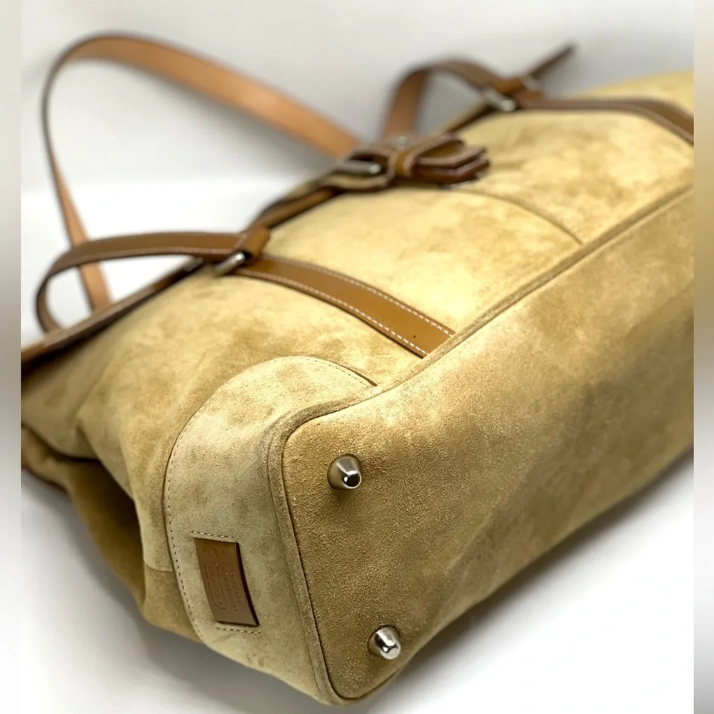 COACH💥RARE-VINTAGE~SOLD OUT💥Hampton Suede Satchel - Picture 14 of 14
